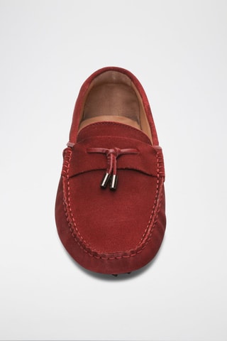 Mocassins en nubuck Finn - Rouge