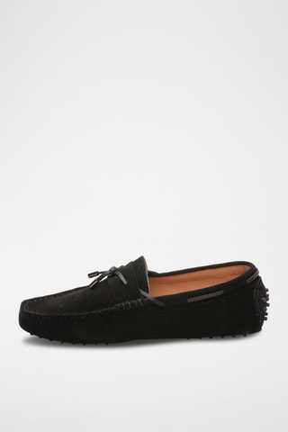 Mocassins en nubuck Finn - Noir