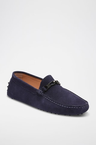 Mocassins en nubuck Kurt - Bleu