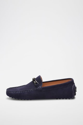 Mocassins en nubuck Kurt - Bleu