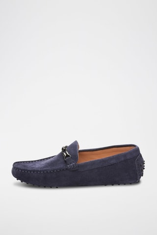 Mocassins en nubuck Kurt - Bleu
