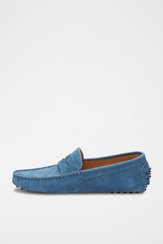 Mocassins en nubuck Wales - Bleu