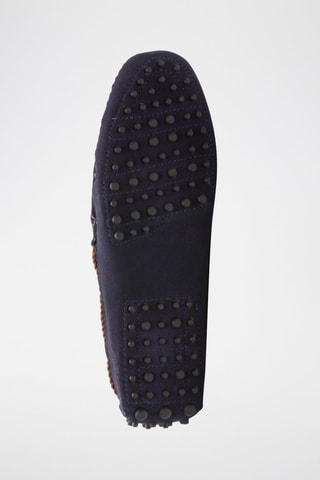 Mocassins en nubuck York - Bleu