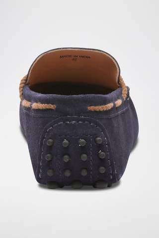 Mocassins en nubuck York - Bleu
