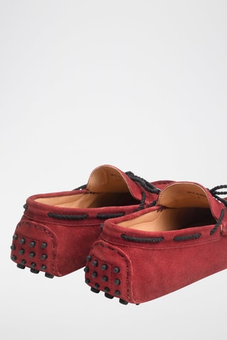 Mocassins en croûte de cuir Butler - Rouge