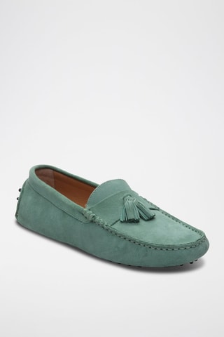 Mocassins en nubuck Earl - Vert