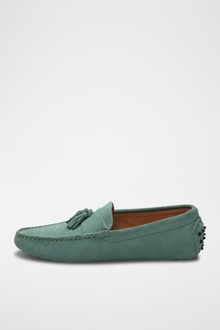 Mocassins en nubuck Earl - Vert