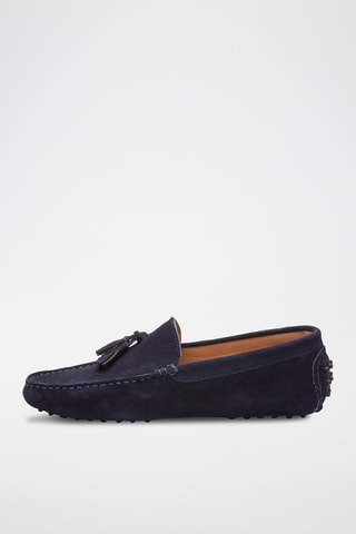 Mocassins en nubuck Ethan - Bleu