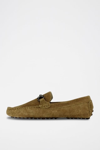 Mocassins en nubuck - Marron
