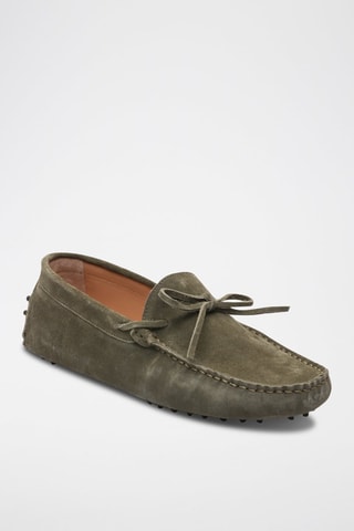 Mocassins en nubuck Duke - Vert