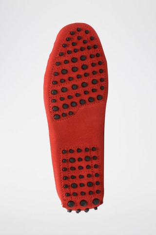 Mocassins en nubuck Cambridge - Rouge