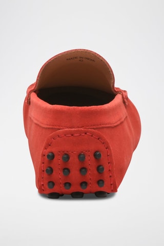 Mocassins en nubuck Cambridge - Rouge