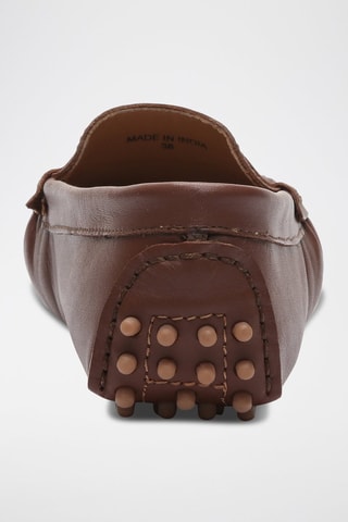Mocassins en cuir nappa Thandie - Marron