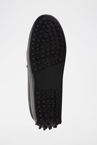 Mocassins en cuir nappa Thandie - Noir