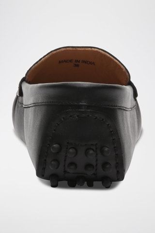 Mocassins en cuir nappa Thandie - Noir