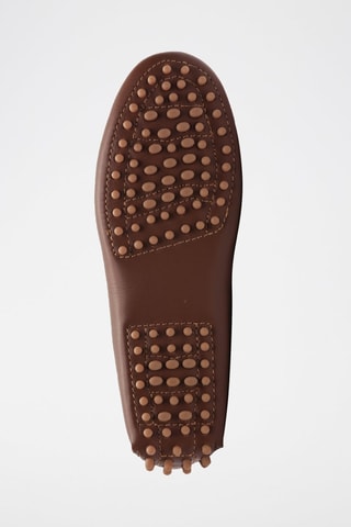 Mocassins en cuir nappa Bandy - Marron