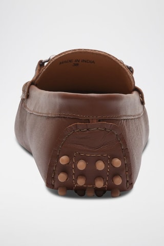 Mocassins en cuir nappa Bandy - Marron