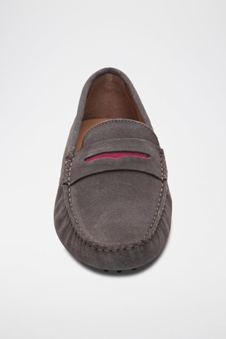 Mocassins en croûte de cuir Drake - Violet