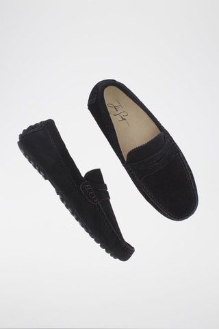 Mocassins en nubuck Lew - Noir
