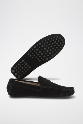 Mocassins en nubuck Lew - Noir