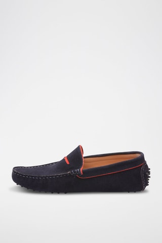Mocassins en nubuck Lodrick - Bleu