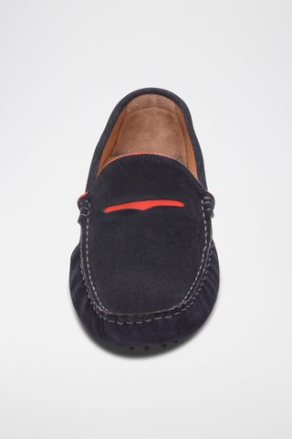 Mocassins en nubuck Lodrick - Bleu