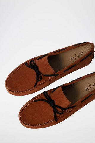 Mocassins en nubuck Cornwall - Marron