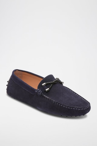 Mocassins en nubuck Philip - Bleu