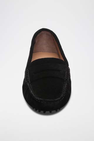 Mocassins en nubuck Thandie - Noir