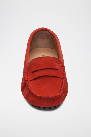 Mocassins en nubuck Thandie - Rouge