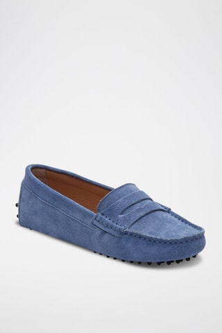 Mocassins en nubuck Thandie - Bleu