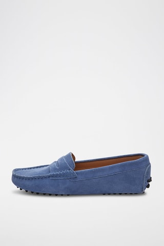 Mocassins en nubuck Thandie - Bleu