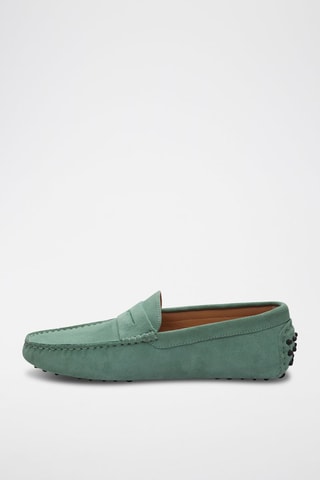 Mocassins en nubuck Cole - Vert