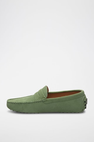 Mocassins en nubuck Cole - Vert