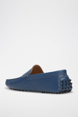 Mocassins en cuir nappa Cole - Bleu