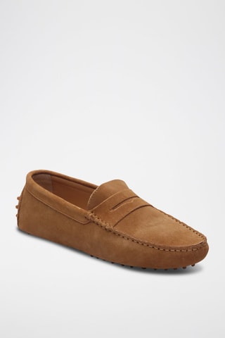 Mocassins en nubuck Wales - Marron