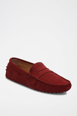 Mocassins en nubuck Wales - Rouge