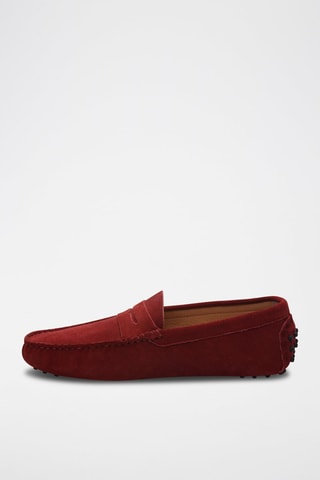 Mocassins en nubuck Wales - Rouge