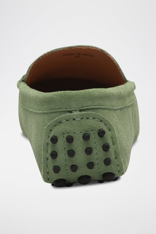 Mocassins en nubuck Wales - Vert