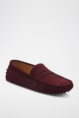 Mocassins en nubuck - Violet