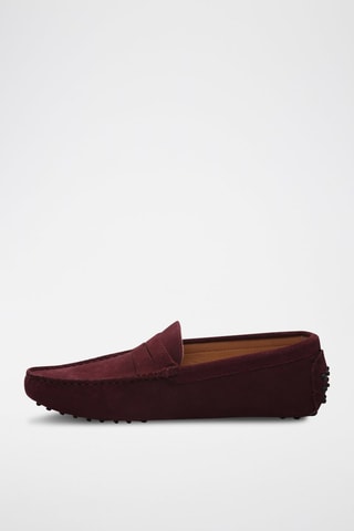 Mocassins en nubuck - Violet