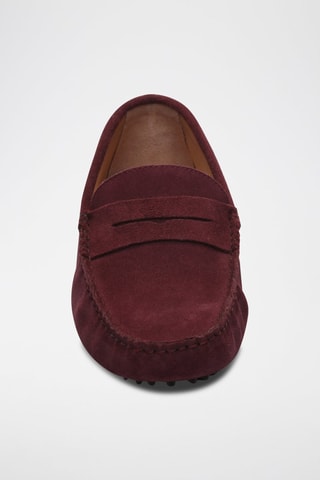 Mocassins en nubuck - Violet