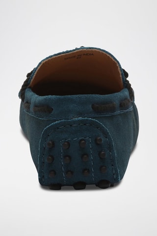 Mocassins en nubuck York - Bleu