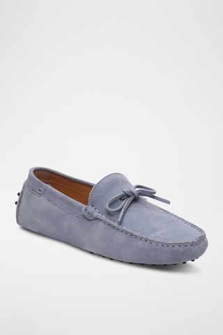 Mocassins en nubuck - Bleu