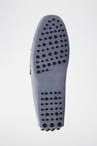 Mocassins en nubuck - Bleu