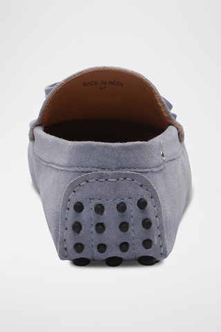 Mocassins en nubuck - Bleu