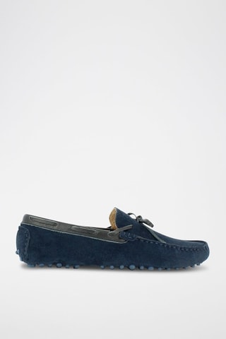Mocassins en nubuck Powell - Bleu
