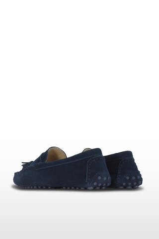 Mocassins en nubuck - Bleu