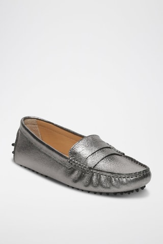 Mocassins en cuir Deira - Argenté