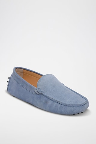Mocassins en nubuck Cambridge - Bleu